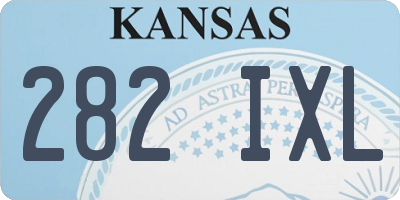 KS license plate 282IXL