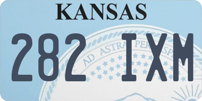 KS license plate 282IXM