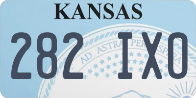 KS license plate 282IXO