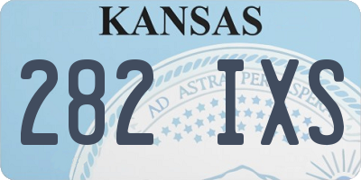 KS license plate 282IXS