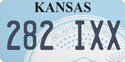 KS license plate 282IXX