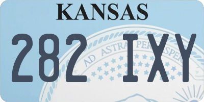 KS license plate 282IXY