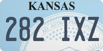 KS license plate 282IXZ