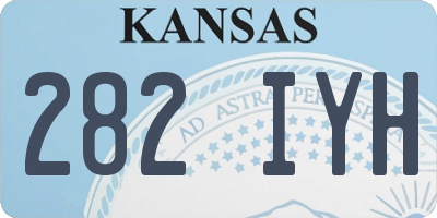 KS license plate 282IYH