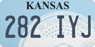 KS license plate 282IYJ
