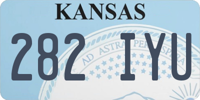 KS license plate 282IYU