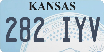 KS license plate 282IYV