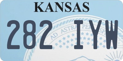 KS license plate 282IYW