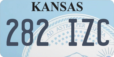 KS license plate 282IZC