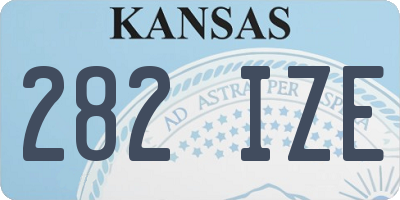 KS license plate 282IZE