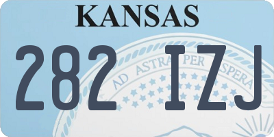 KS license plate 282IZJ