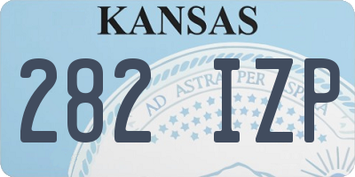KS license plate 282IZP