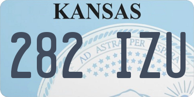 KS license plate 282IZU