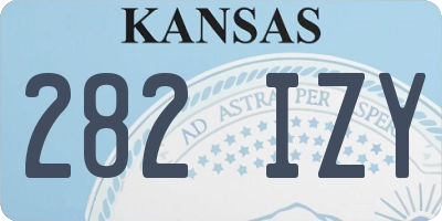 KS license plate 282IZY