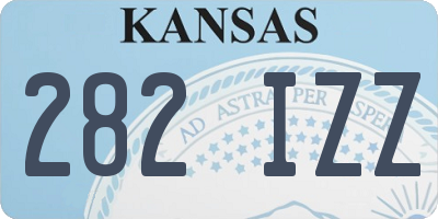 KS license plate 282IZZ