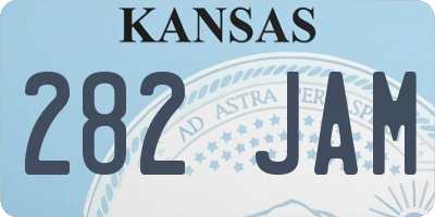 KS license plate 282JAM