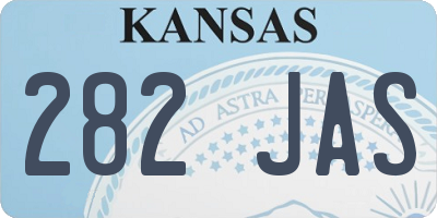 KS license plate 282JAS