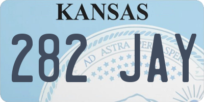 KS license plate 282JAY