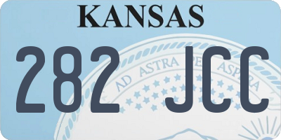 KS license plate 282JCC