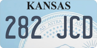 KS license plate 282JCD