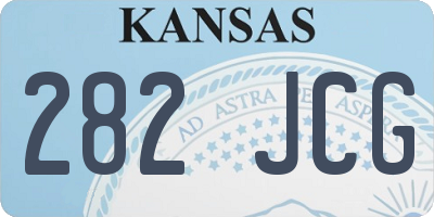 KS license plate 282JCG