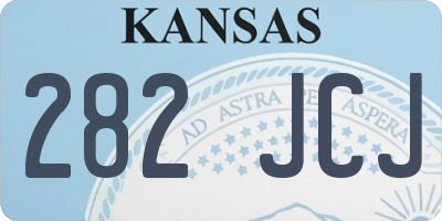 KS license plate 282JCJ