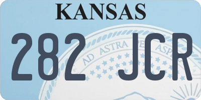 KS license plate 282JCR