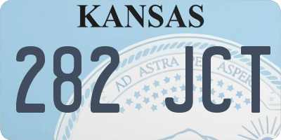 KS license plate 282JCT