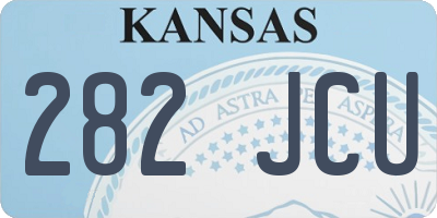 KS license plate 282JCU