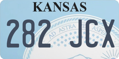 KS license plate 282JCX