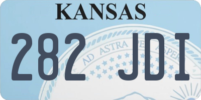 KS license plate 282JDI