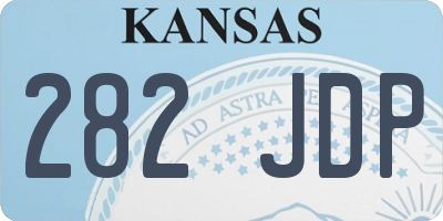 KS license plate 282JDP