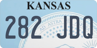 KS license plate 282JDQ