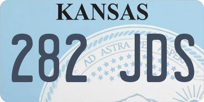 KS license plate 282JDS