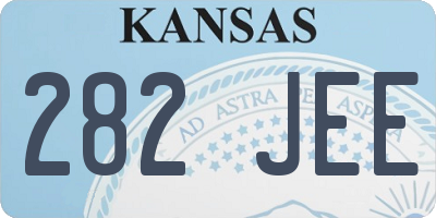 KS license plate 282JEE