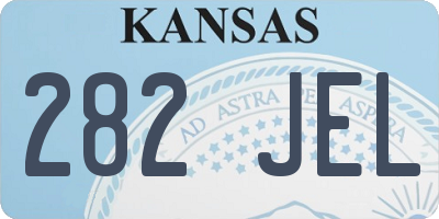 KS license plate 282JEL