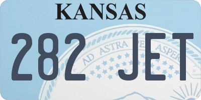 KS license plate 282JET