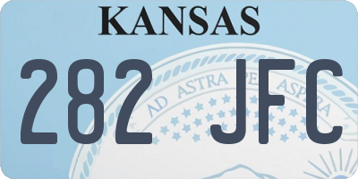 KS license plate 282JFC