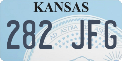 KS license plate 282JFG