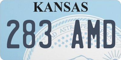 KS license plate 283AMD
