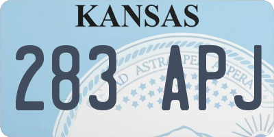 KS license plate 283APJ