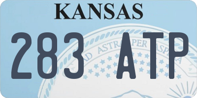 KS license plate 283ATP