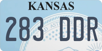 KS license plate 283DDR
