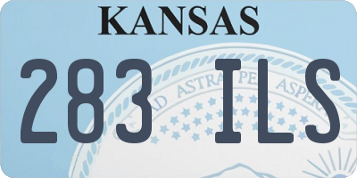 KS license plate 283ILS
