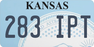 KS license plate 283IPT