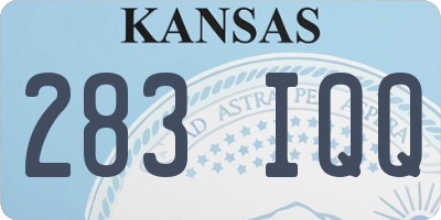KS license plate 283IQQ