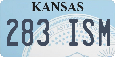 KS license plate 283ISM