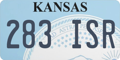 KS license plate 283ISR