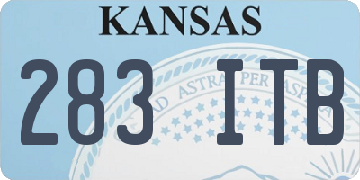 KS license plate 283ITB