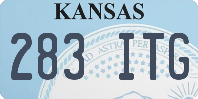 KS license plate 283ITG